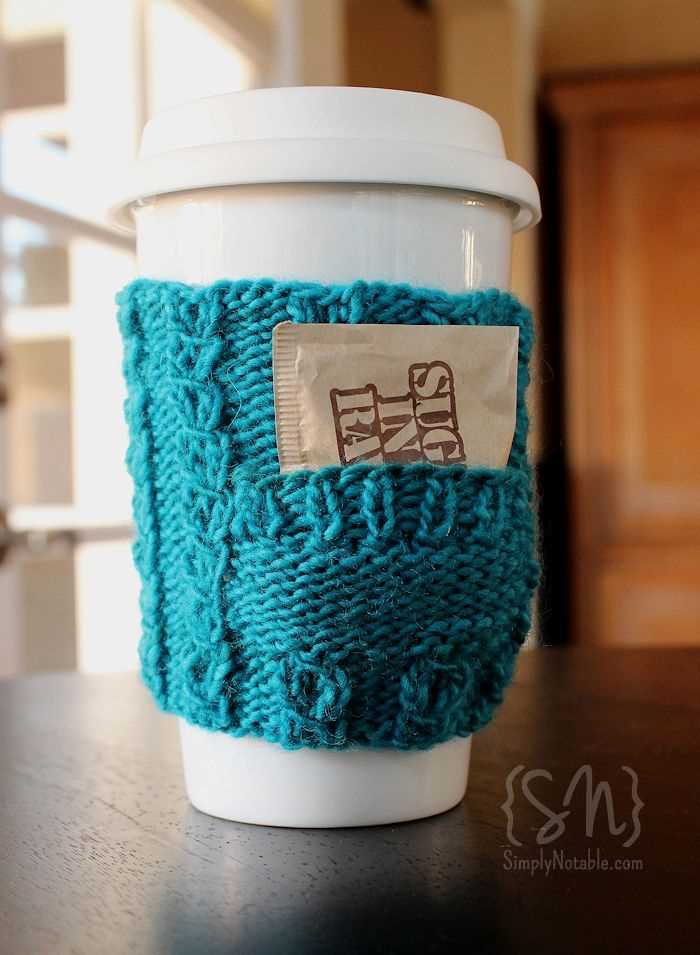 Free knitting patterns for coffee cup cozies
