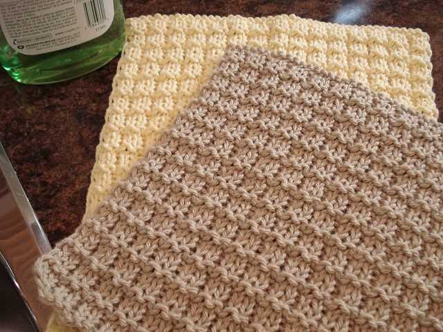 Free knitting patterns for washcloths and dishcloths