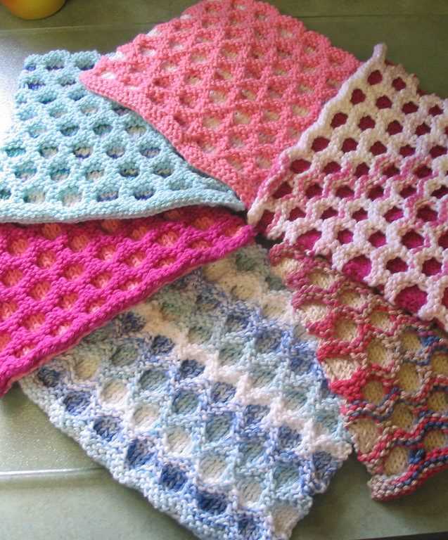 Free knitting patterns for washcloths and dishcloths