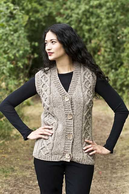 Free knitting patterns for womens vests