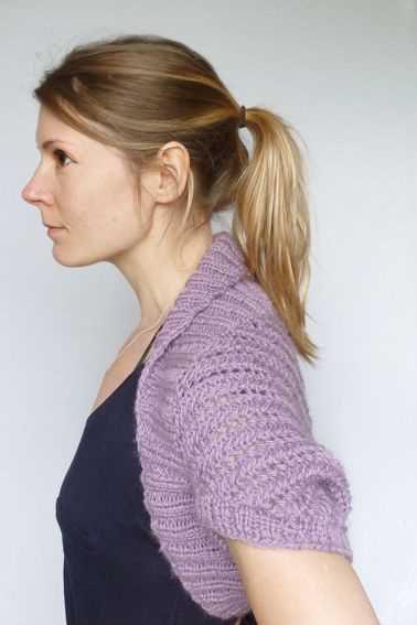 Free lace shrug knitting pattern