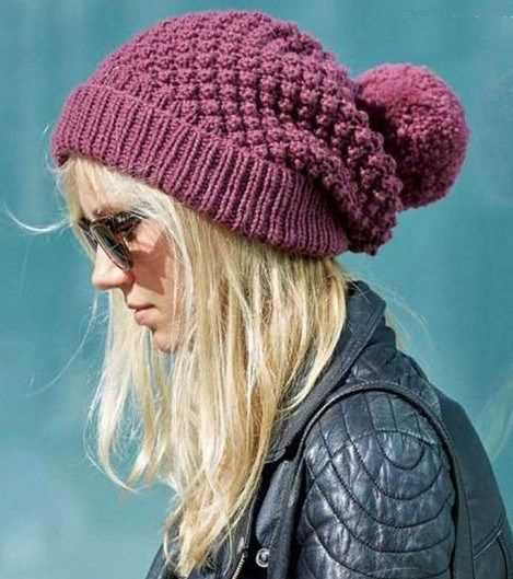 Free ladies beanie knitting pattern