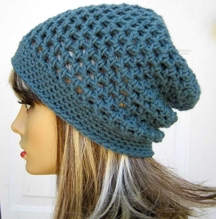 Free loom knit slouchy hat pattern