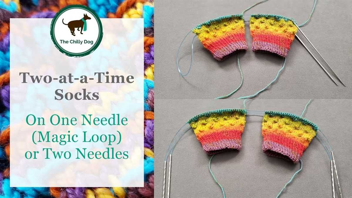 Free pattern for knitting socks on two circular needles