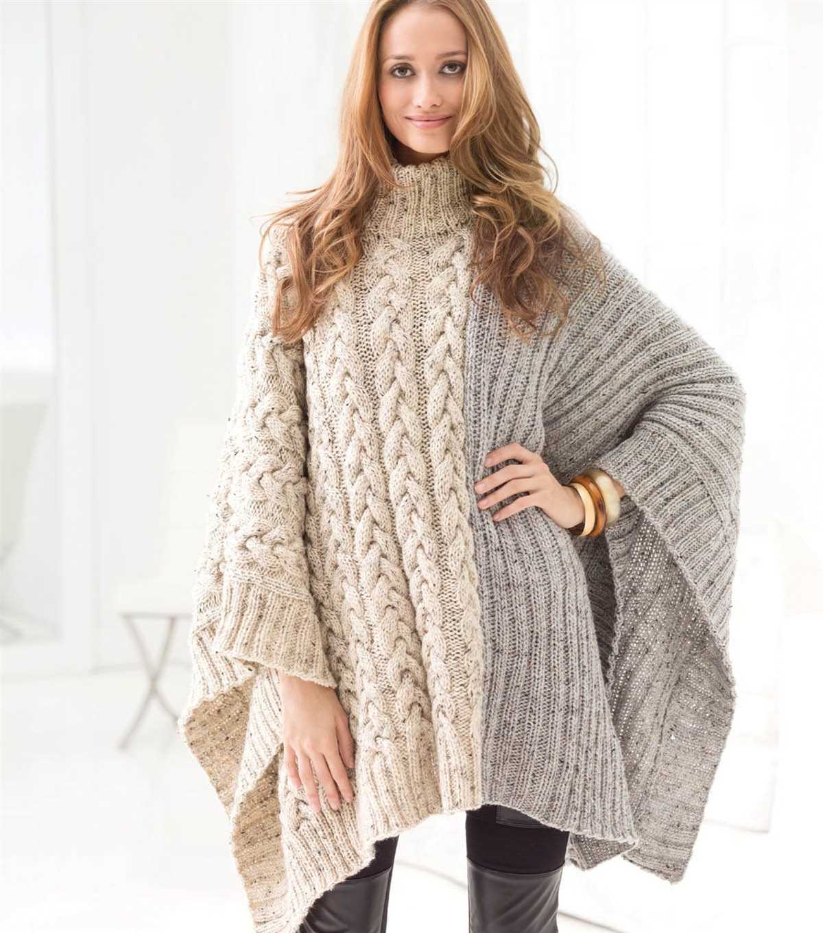 Free poncho knitting patterns for ladies