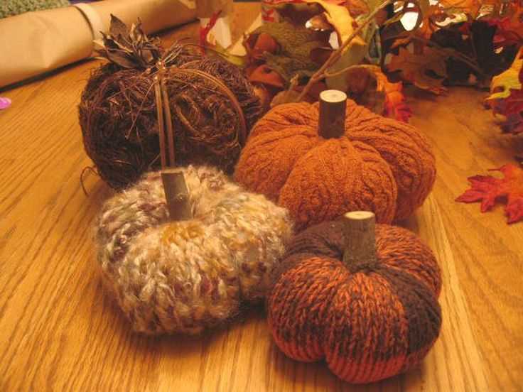 Free pumpkin knitting pattern