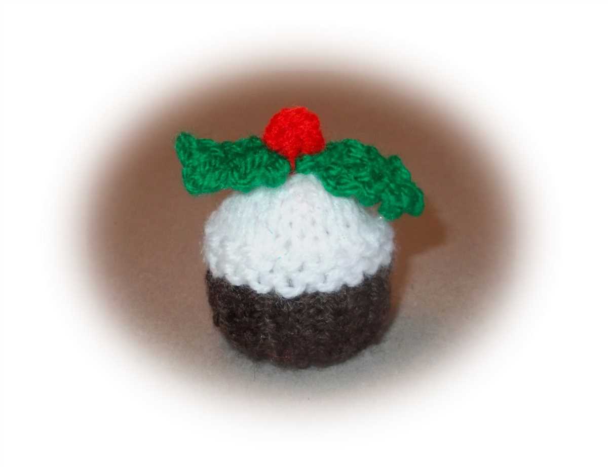 Free xmas pudding knitting pattern