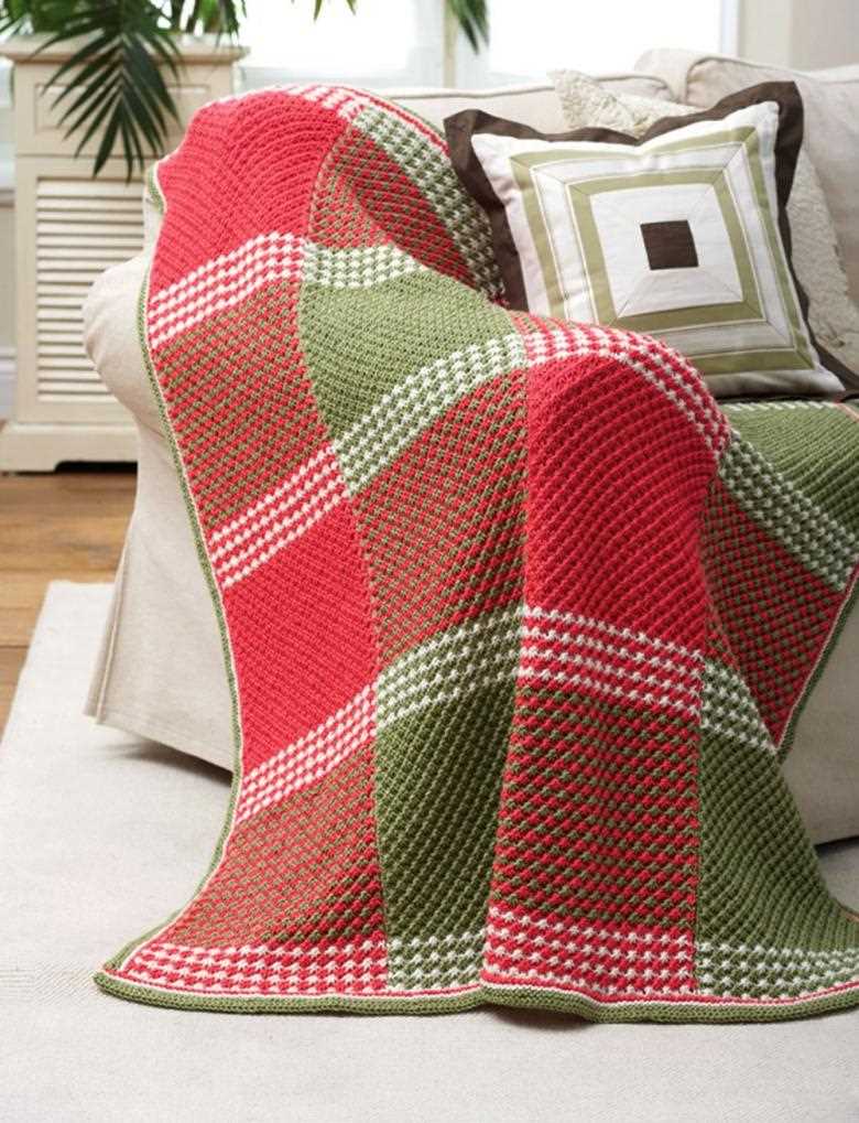 Free christmas blanket knitting patterns