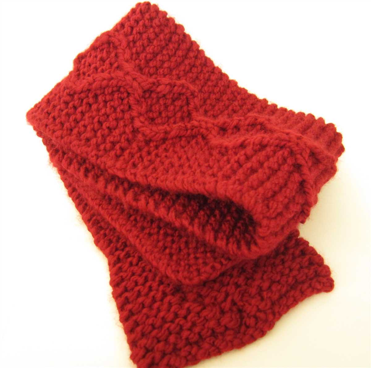 Free chunky scarf knitting pattern