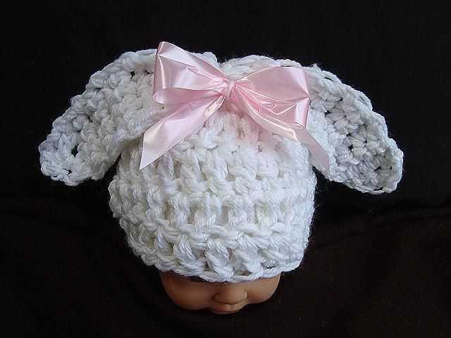 Free easter bunny hat knitting pattern