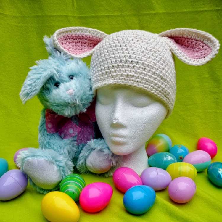 Free easter bunny hat knitting pattern