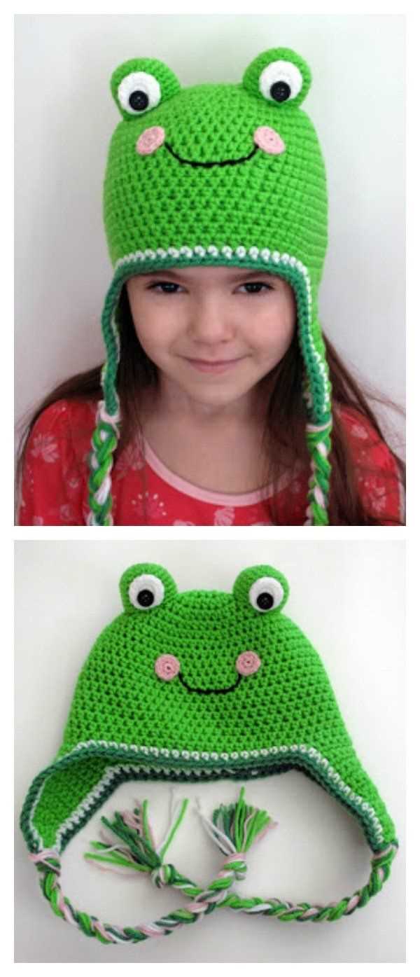 Free frog hat knitting pattern