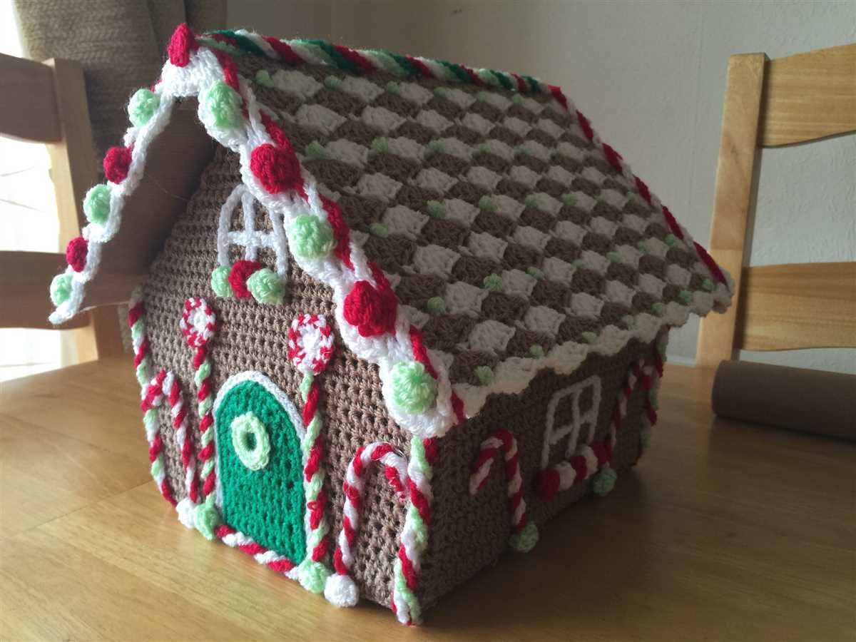 Free gingerbread house knitting pattern