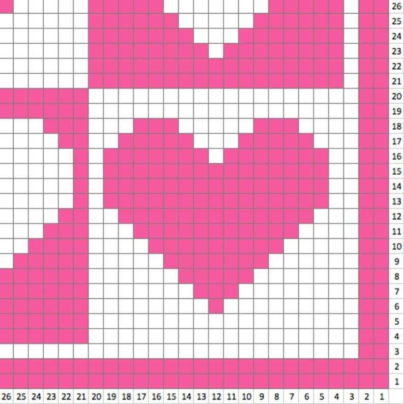 Free heart blanket knitting pattern