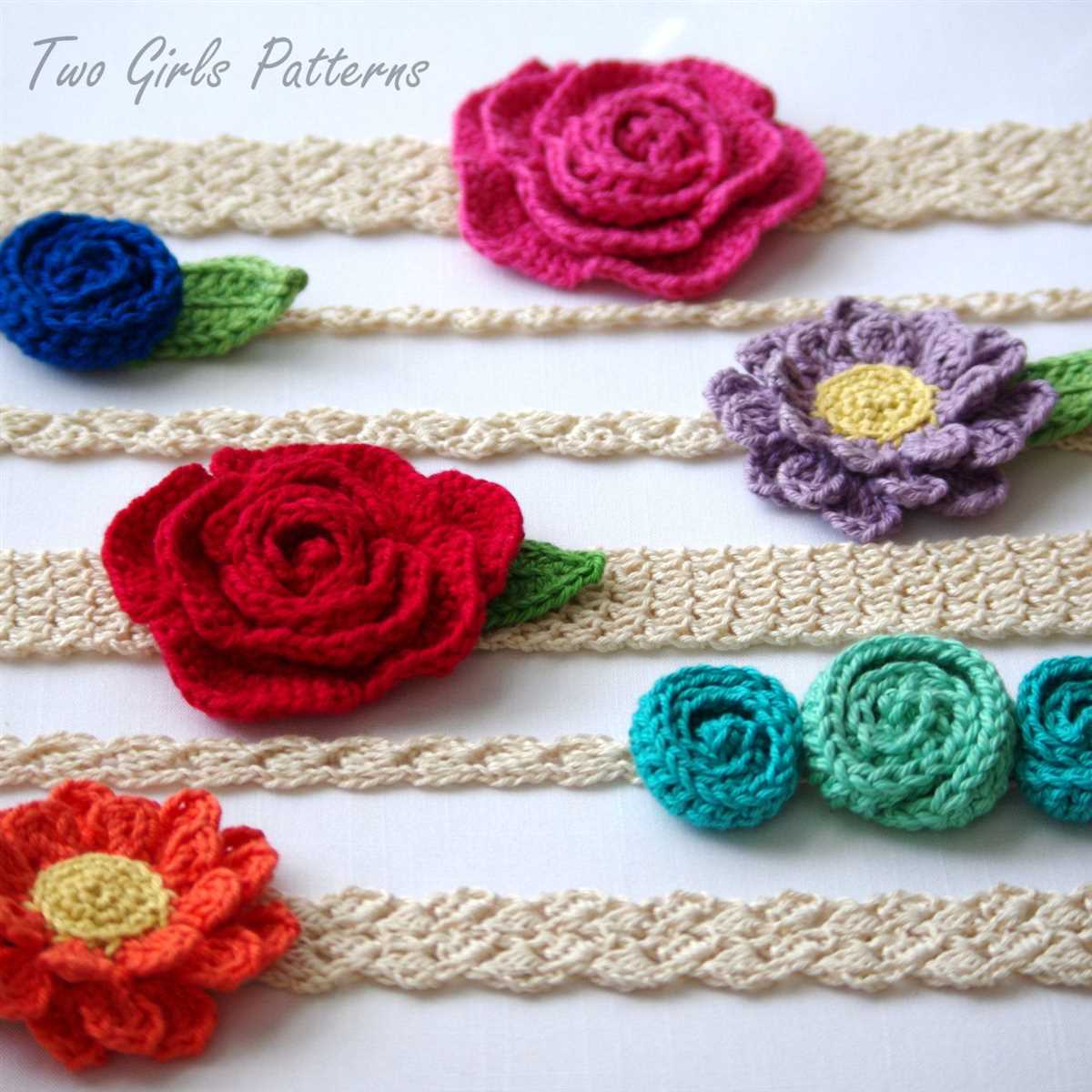 Free knit headband pattern with flower