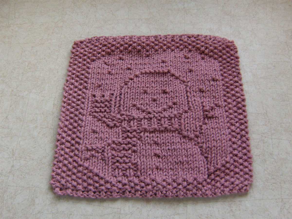 Free knitted angel dishcloth pattern
