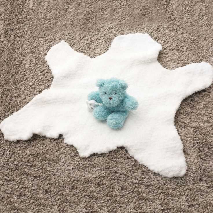 Free knitted bear rug pattern