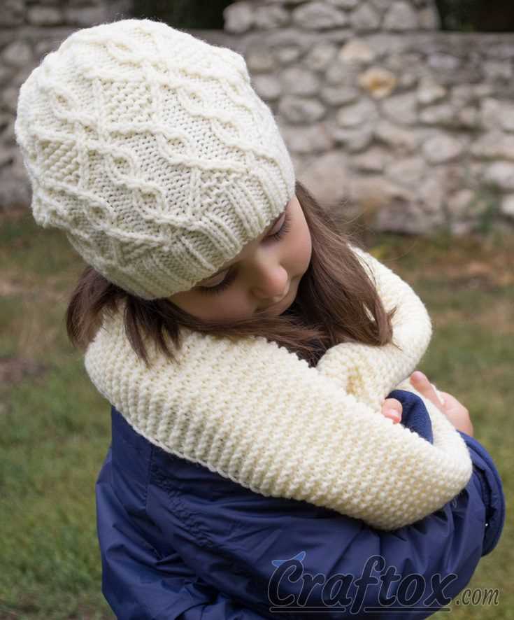 Free knitted hat and scarf set patterns