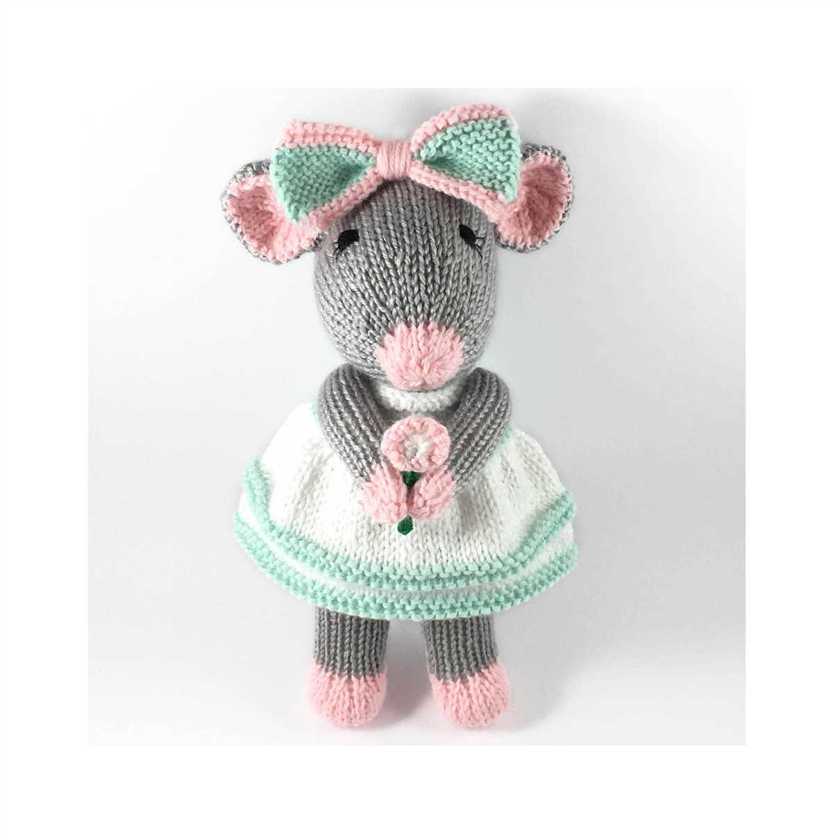 Free knitting pattern for a mouse