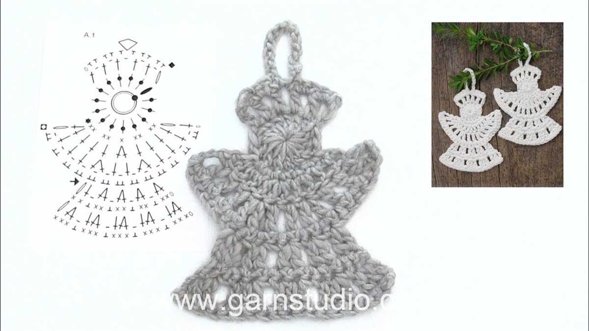 Free knitting pattern for christmas tree angel