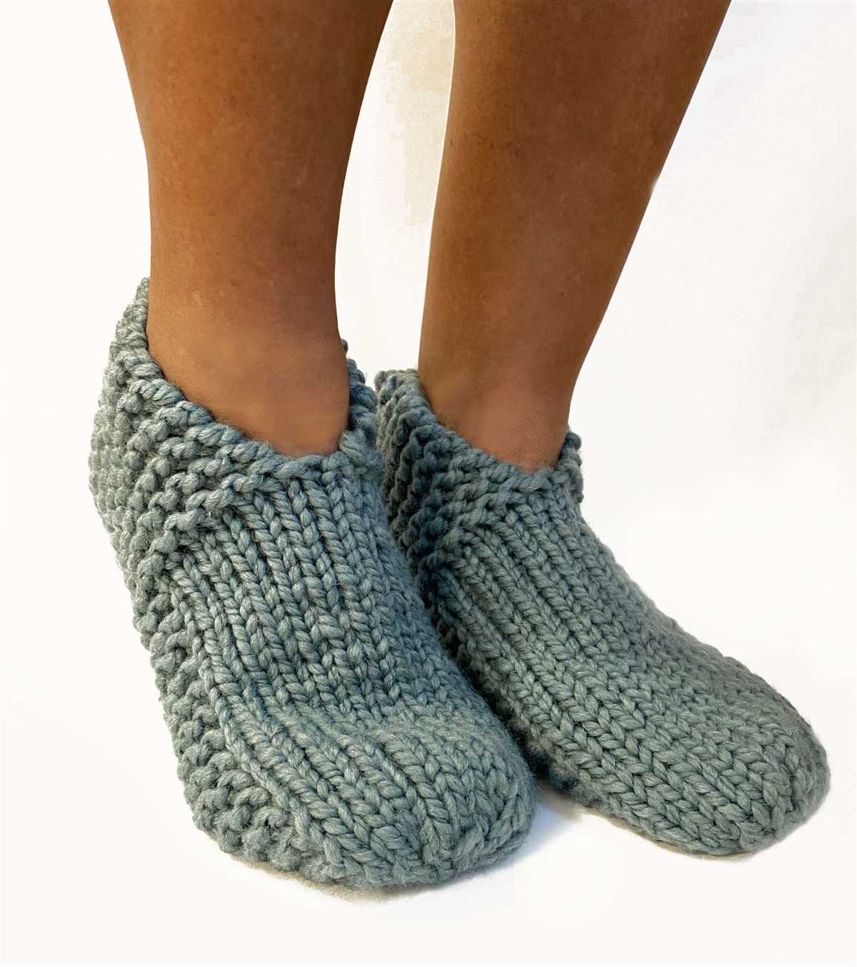 Free knitting pattern for easy slippers