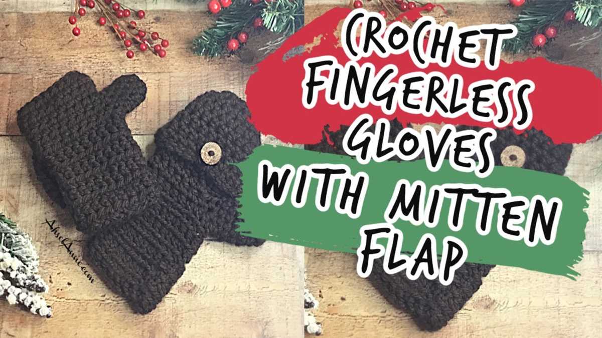 Free knitting pattern for fingerless gloves with mitten flap