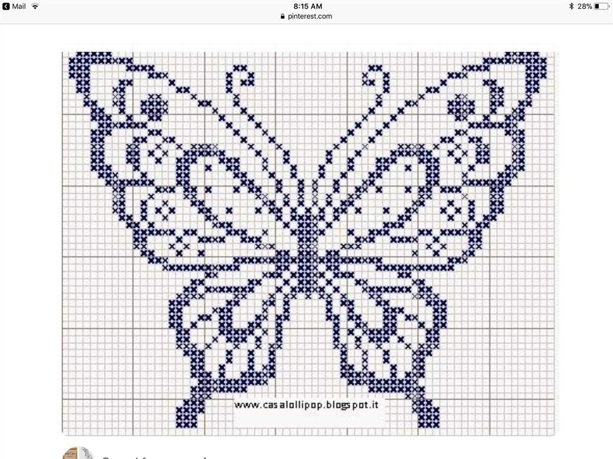 Free knitting pattern for small butterfly