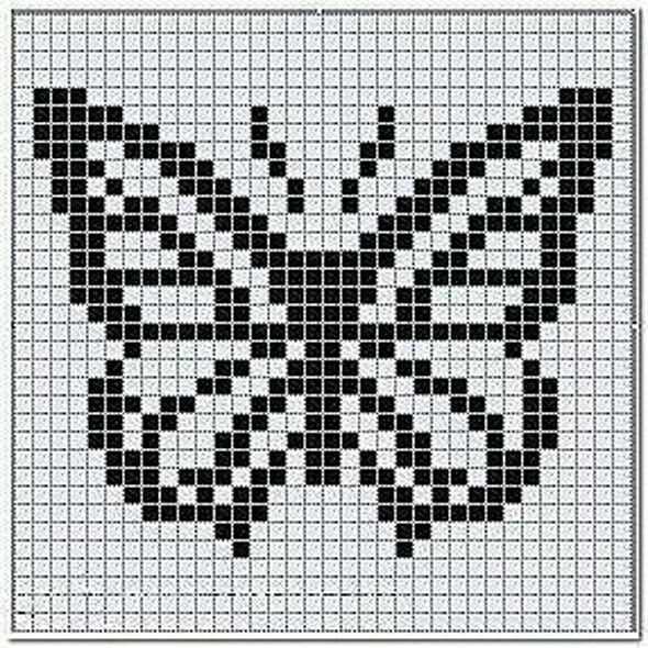 Free knitting pattern for small butterfly