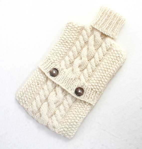 Free knitting pattern hot water bottle