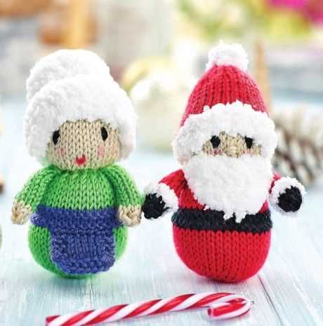 Free knitting pattern santa