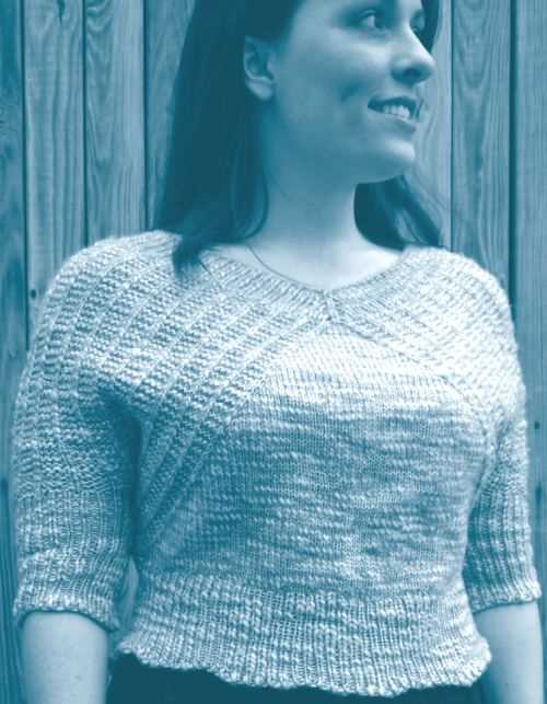 Free knitting pattern sweater top down