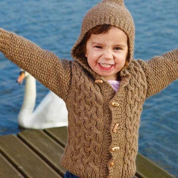 Free knitting patterns for childrens hooded cardigans