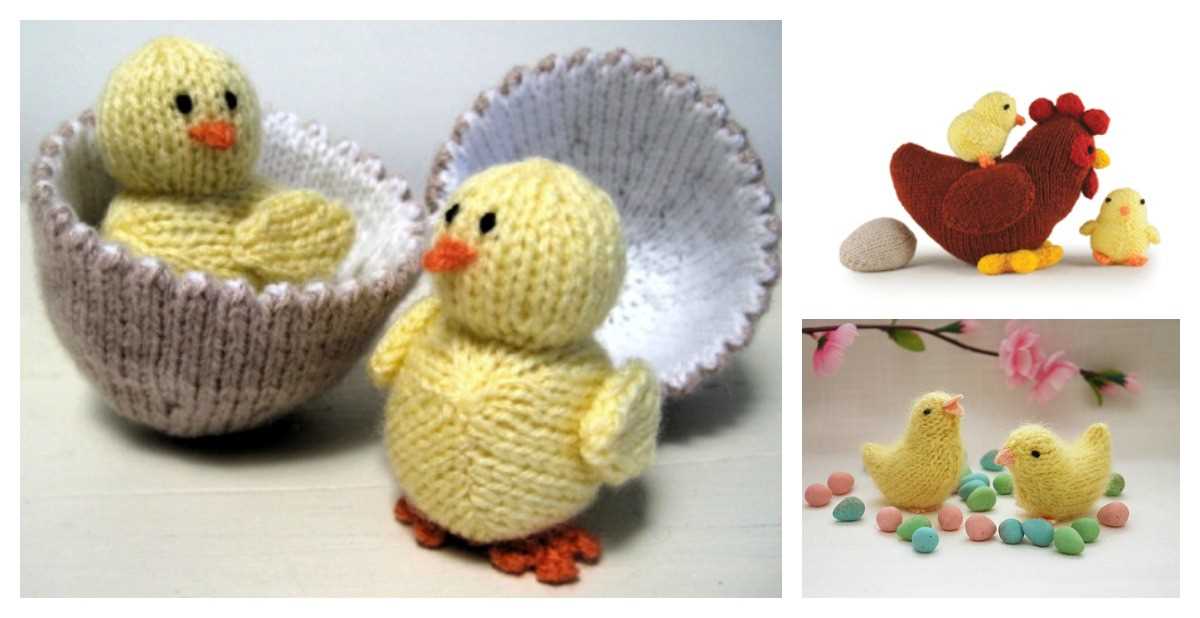 Free knitting patterns for easter chicks
