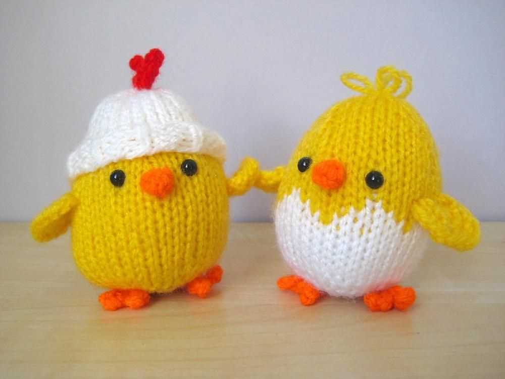 Free knitting patterns for easter chicks