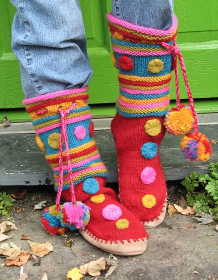 Free knitting patterns for ladies slippers