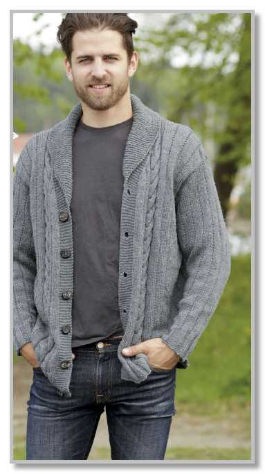 Free knitting patterns for men's cardigans