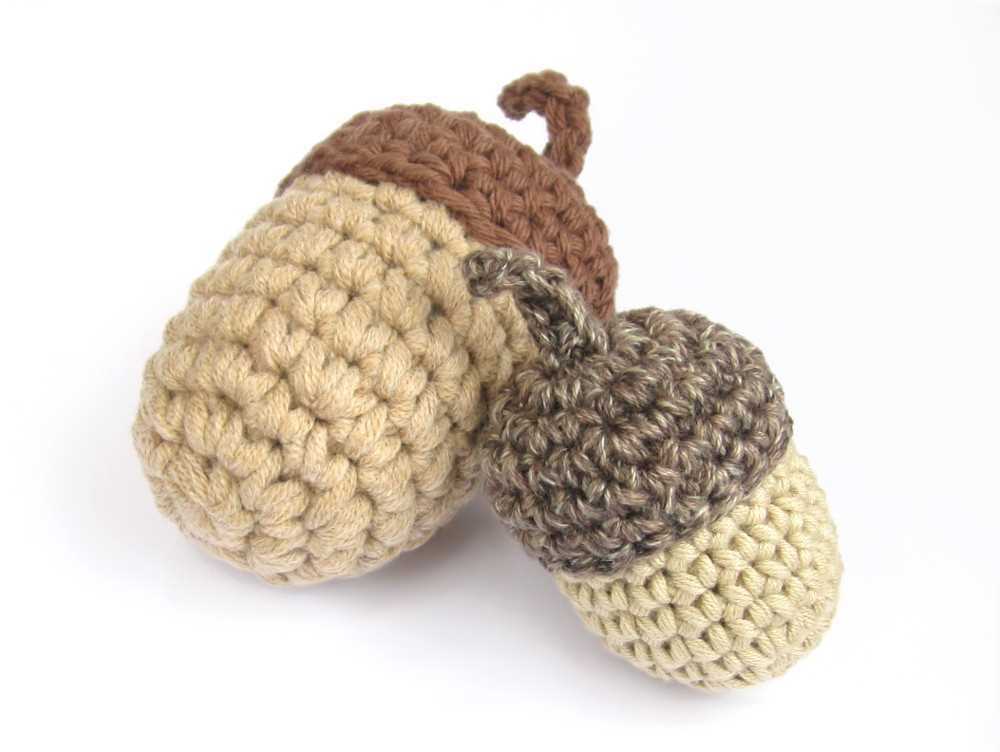 Free knitting patterns leaves and acorns