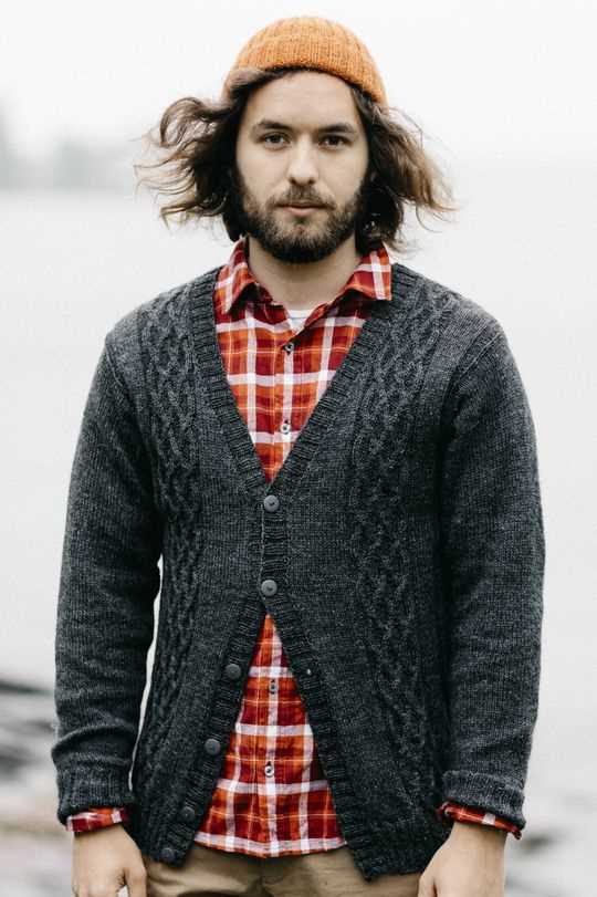 Free knitting patterns mens cardigans