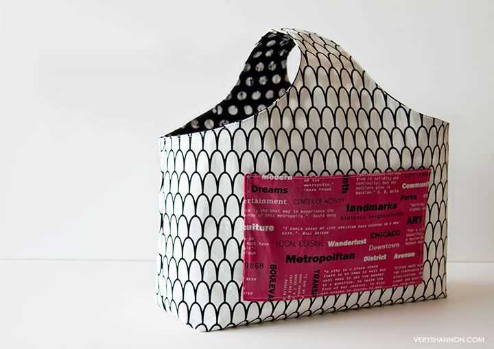Free knitting project bag pattern