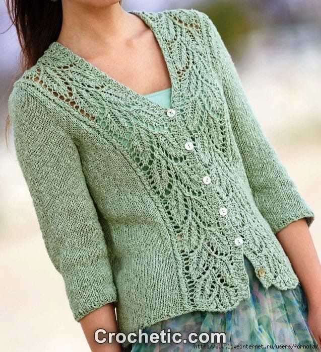 Free lace cardigan knitting patterns