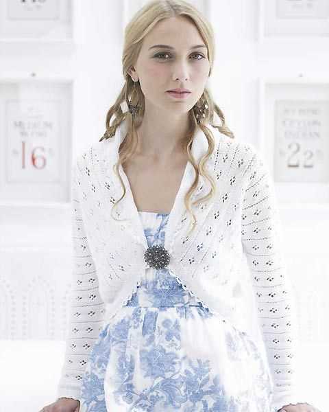 Free lace shrug knitting pattern