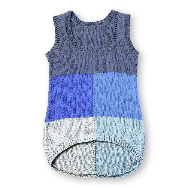 Free ladies sleeveless jumper knitting pattern