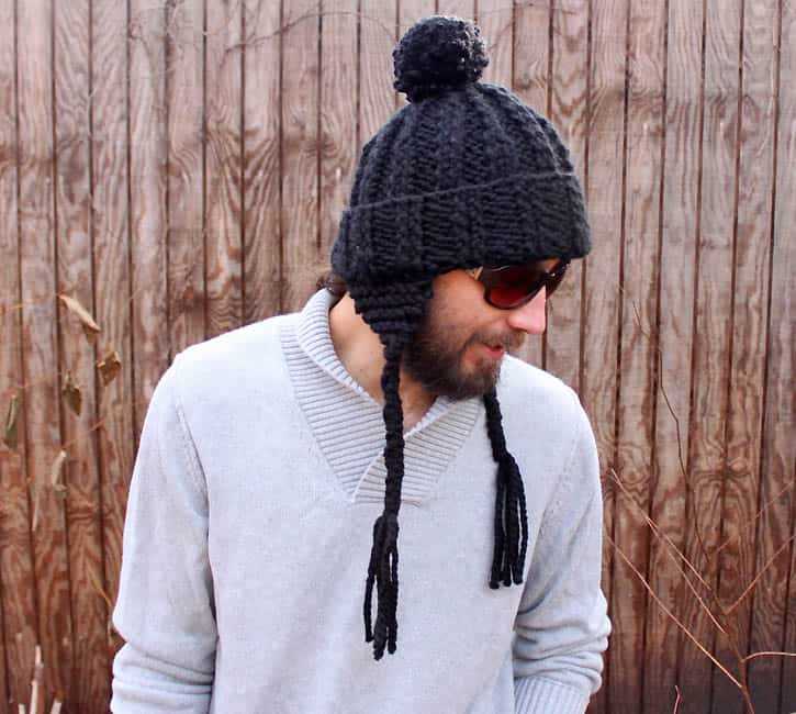 Free mens beanie knitting patterns