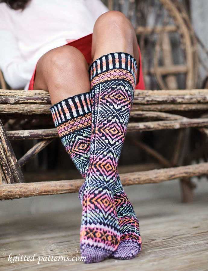Free mens sock patterns knitting