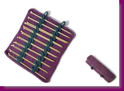 Free pattern for knitting needle case
