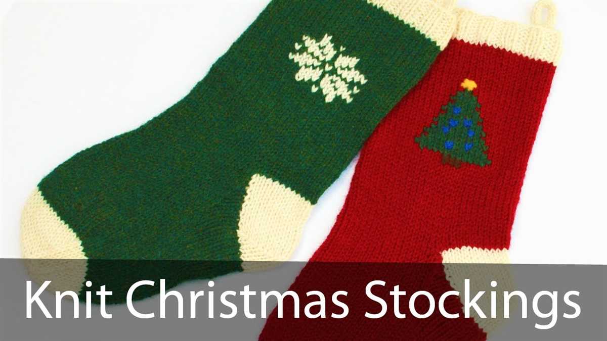 Free patterns for hand knit christmas stockings