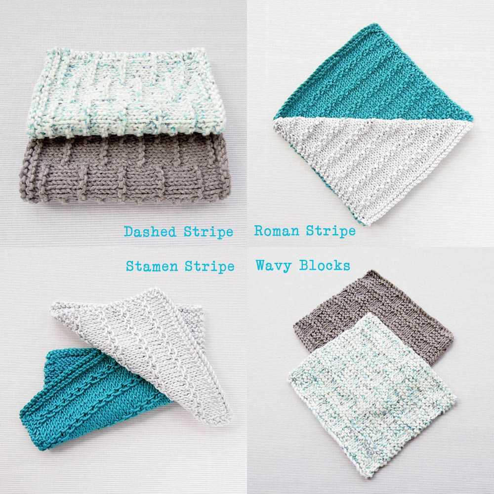 Free patterns for knitted dishcloths