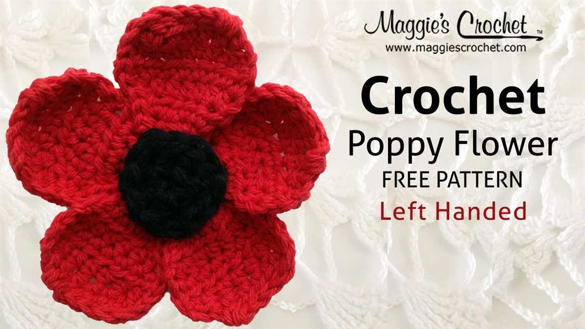 Free poppy knitting pattern