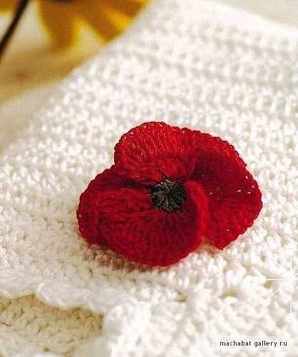 Free poppy knitting pattern