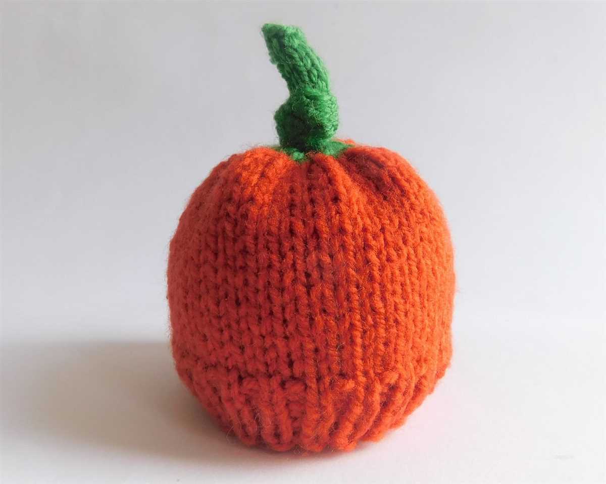 Free pumpkin knitting pattern for chocolate orange